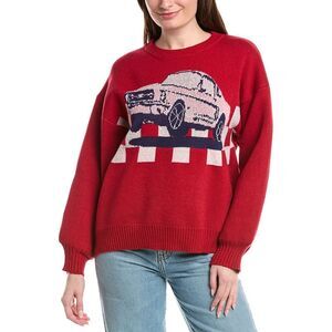 Girl Dangerous Womens Muscle Car Sweater, Red